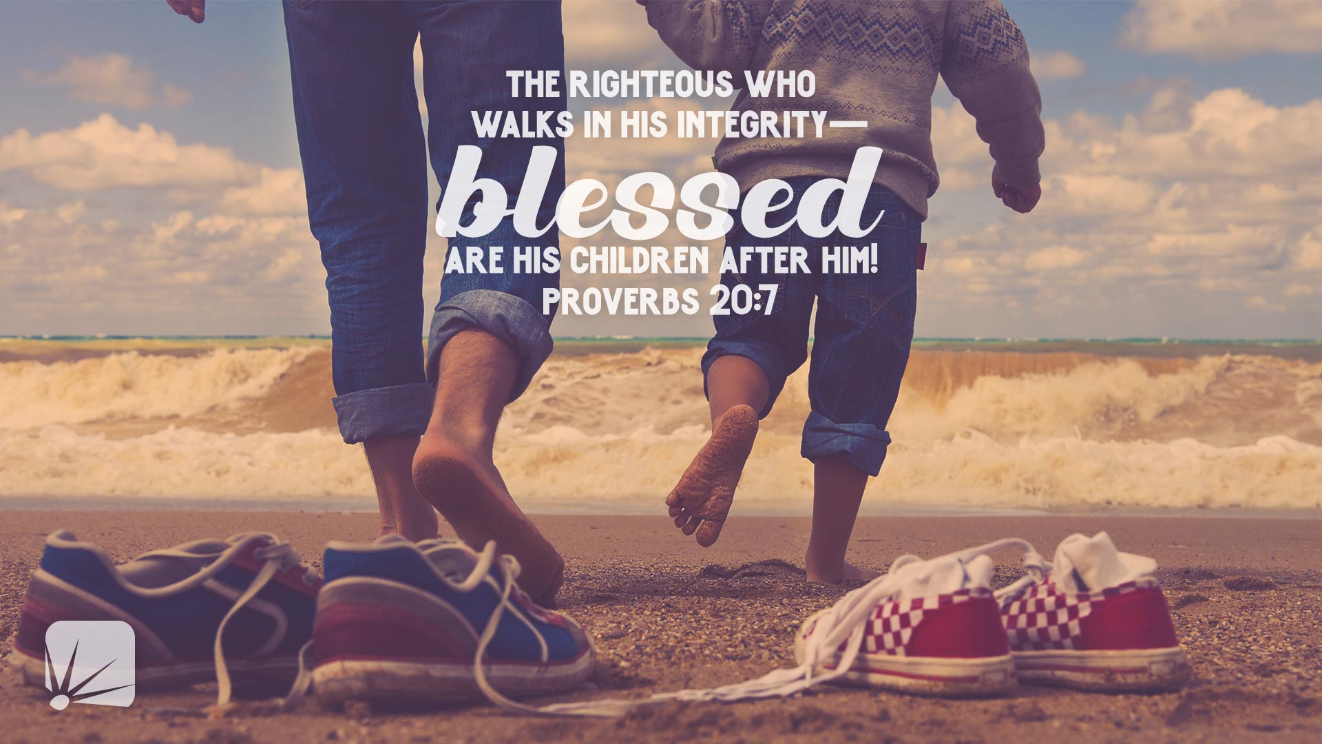 The righteous who walks in his integrity--blessed are his children after him!