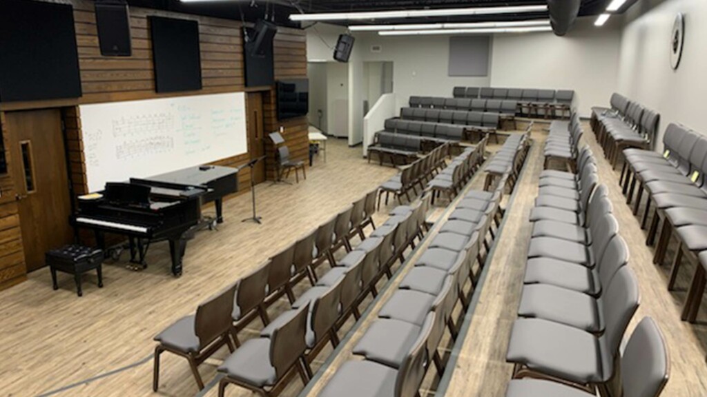 After: Choir Room Seating
