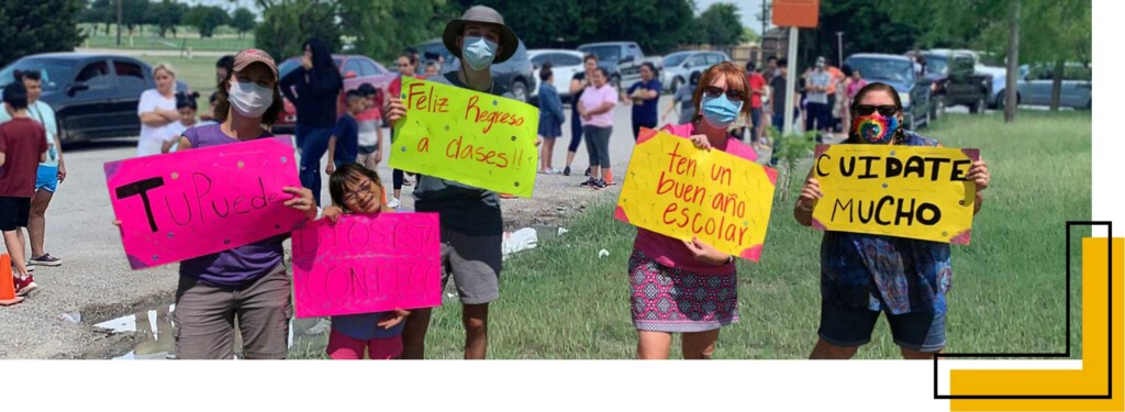 photo: welcome crew at summer lunch program in Little Elm