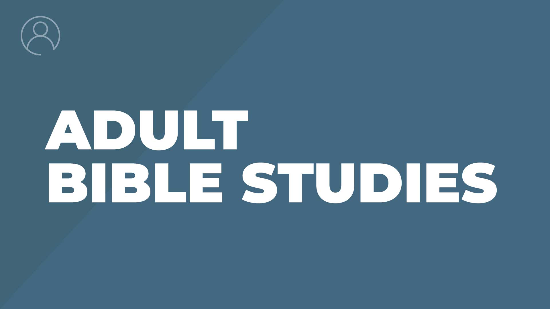 Adult Bible Studies