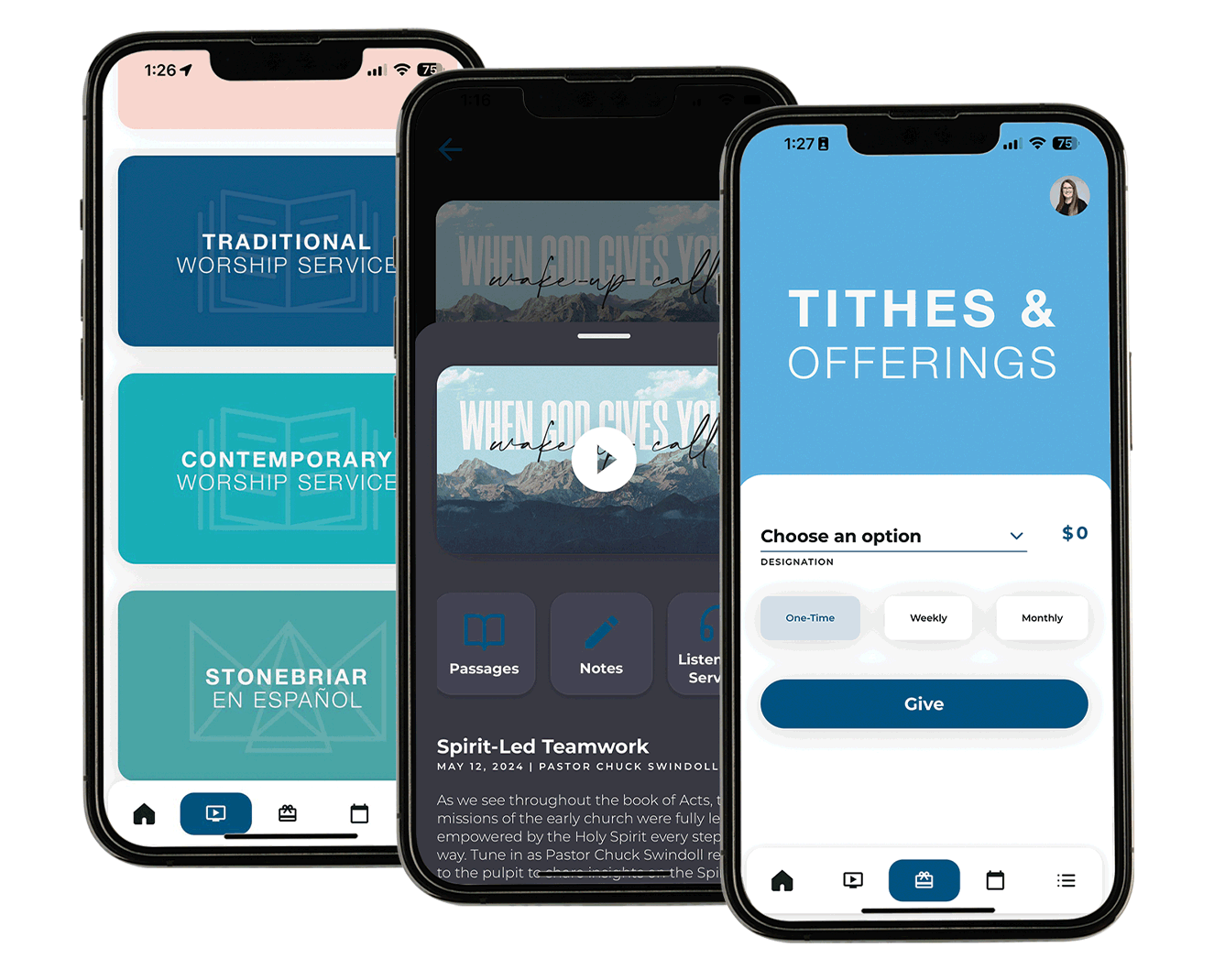 phone with Stonebriar App